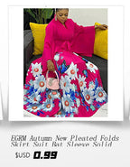 EGRM Miyake Pleated Dress Round Collar Full Sleeve Ruffles High Stretch Loose Dresses for Women 2025 New Autumn Clothing 2G3113