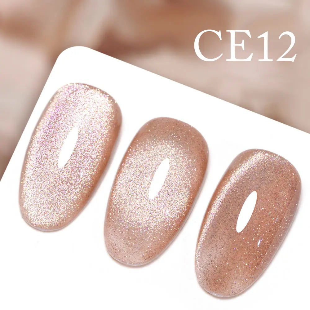 CANNI New 18ml Long Wear No-wipe Bright Topcoat Peeloff Base coat 5g Crystal Magnetic Cat Eye Gel Sparkling Glitter Varnishe