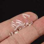 1PC Glass Nose Stud Transparent Glass Straight Nose Ring Retainer Holder  Hoop Earrings Belly Ring Navel Piercing Jewelry