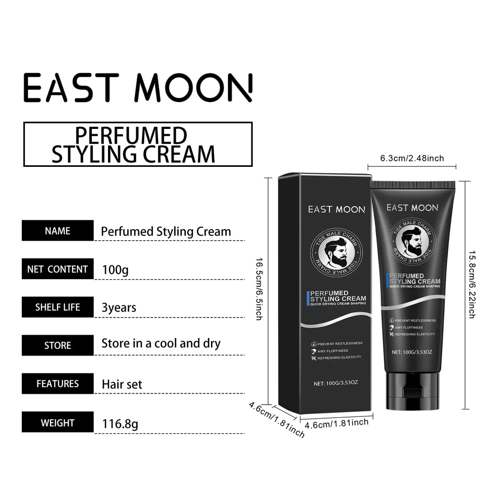 East Moon Men Cologne Fragrance Perfume Beard Care Cream Charming Pheromone Fragrance Styling Hair Fresh Dating Perfume Spray