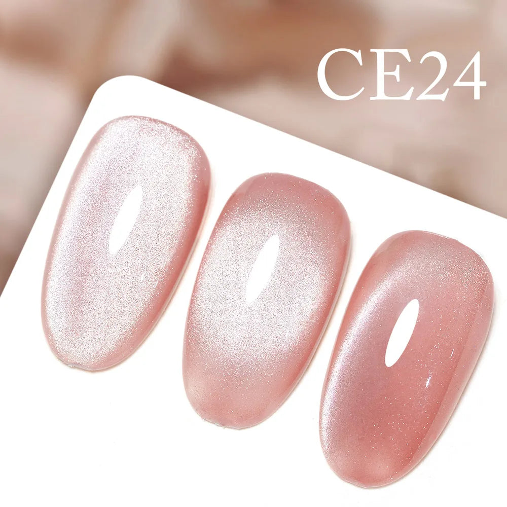 CANNI New 18ml Long Wear No-wipe Bright Topcoat Peeloff Base coat 5g Crystal Magnetic Cat Eye Gel Sparkling Glitter Varnishe
