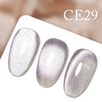 CANNI New 18ml Long Wear No-wipe Bright Topcoat Peeloff Base coat 5g Crystal Magnetic Cat Eye Gel Sparkling Glitter Varnishe