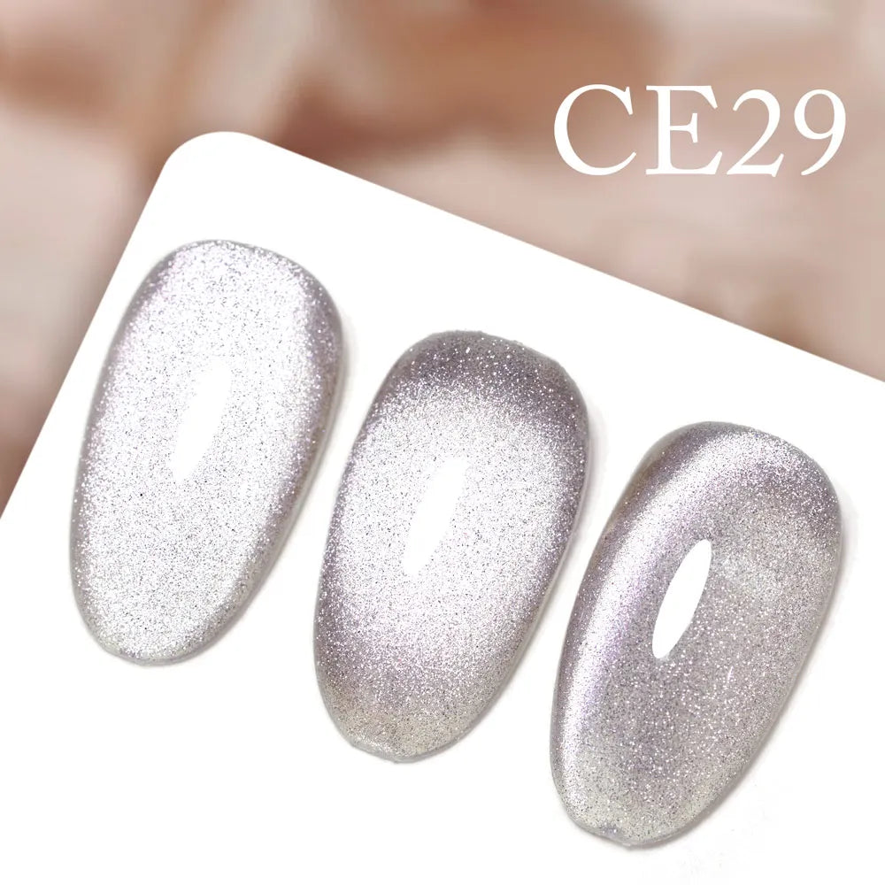 CANNI New 18ml Long Wear No-wipe Bright Topcoat Peeloff Base coat 5g Crystal Magnetic Cat Eye Gel Sparkling Glitter Varnishe