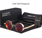 2022 HD Polarized Round Metal Sunglasses UV400 Men's Sun glasses Feminin Women's Vintage Gafas De Sol Metal Goggles With box