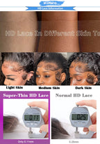 Deep Wave 13x6 13x4 HD Lace Frontal Wig Invisible Strap 360 Full Lace Glueless Wig Highlight 30 Inch Lace Front Human Hair Wigs