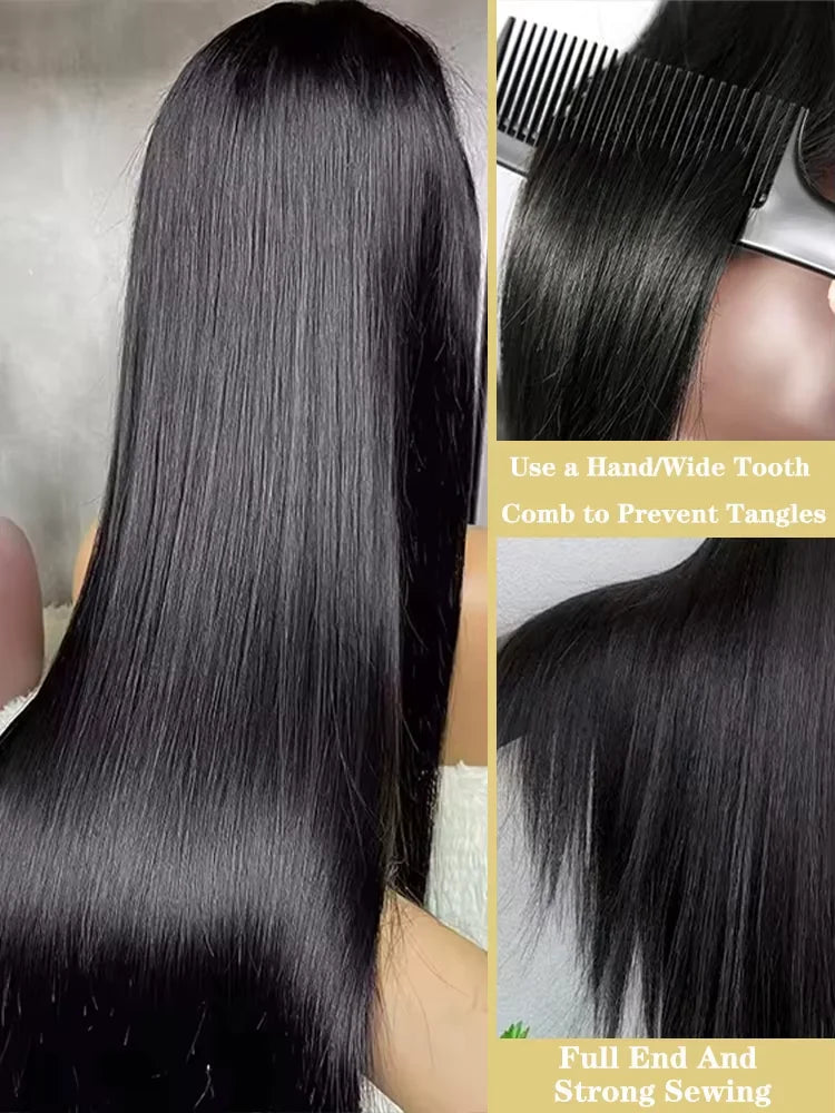 Bone Straight Wigs Human Hair 13x6 HD Lace Frontal Wig 30 32Inch 100%  Lace Front Wig 5x5 Closure Glueless Natural For Women