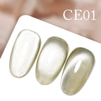 CANNI New 18ml Long Wear No-wipe Bright Topcoat Peeloff Base coat 5g Crystal Magnetic Cat Eye Gel Sparkling Glitter Varnishe