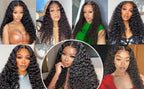 Deep Curly Wear and Go Glueless Wigs Lace Front Wigs Human Hair for Women Transparent 4x4 Glueless Lace Closure Wigs Curly Hair