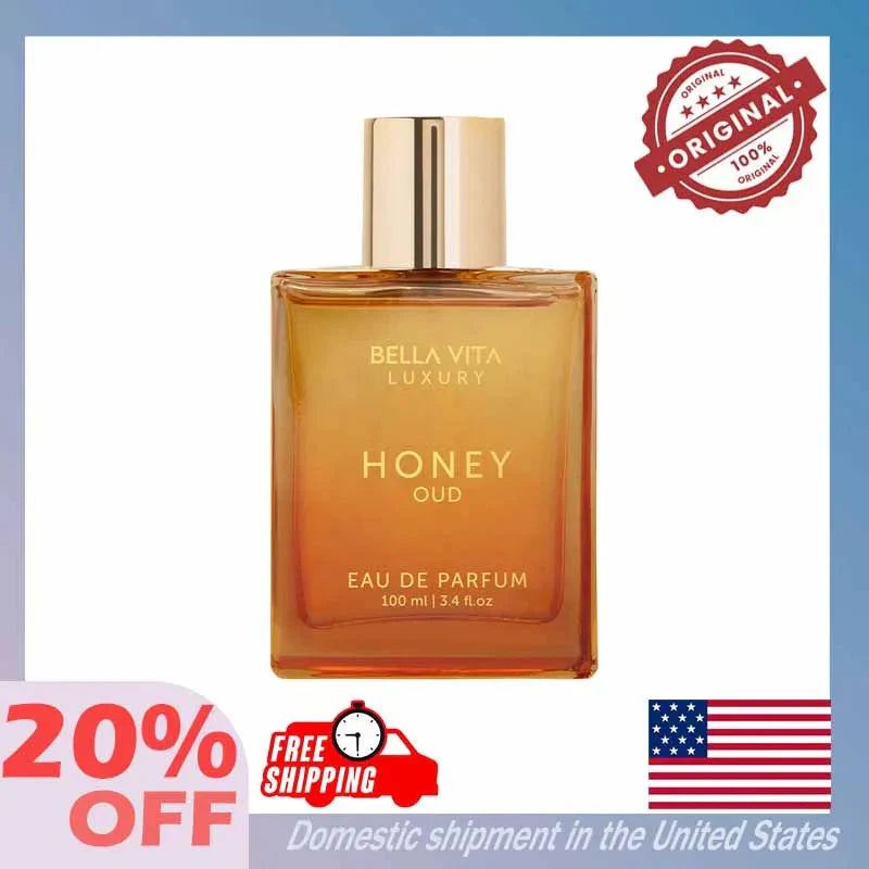 100ML Original Bella Vita Luxury Honey Oud Eau De Parfum Arabian Women's Perfume Cologne Long-Lasting Unisex Fragrance Makeup