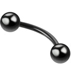 1PC 6/8/10mm Stainless Steel Banana Piercing Ring 3mm Ball Eyebrow Piercing Curved Barbell Ring Snug Daith Helix Rook Earring