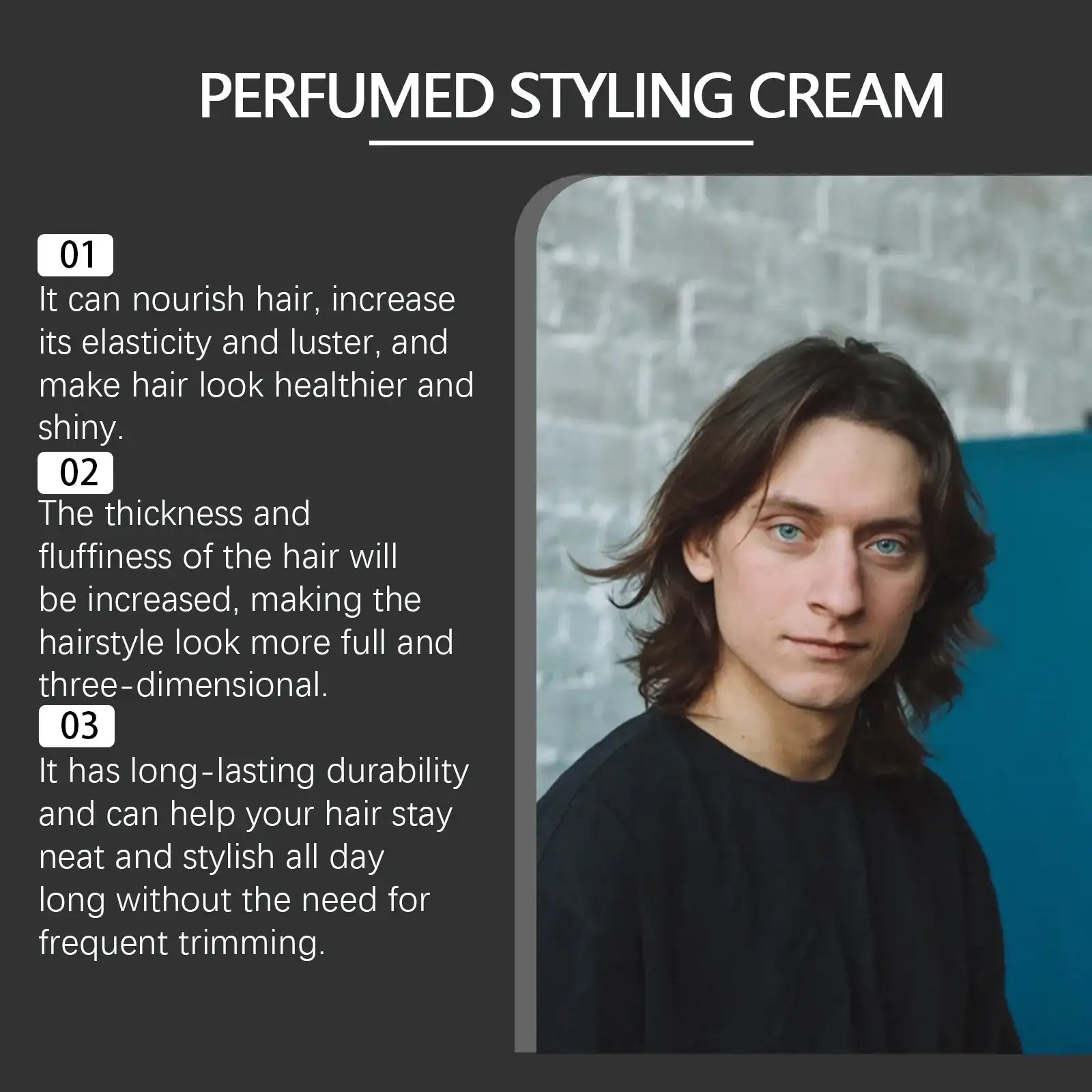 East Moon Men Cologne Fragrance Perfume Beard Care Cream Charming Pheromone Fragrance Styling Hair Fresh Dating Perfume Spray