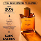 100ML Original Bella Vita Luxury Honey Oud Eau De Parfum Arabian Women's Perfume Cologne Long-Lasting Unisex Fragrance Makeup