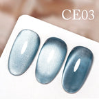 CANNI New 18ml Long Wear No-wipe Bright Topcoat Peeloff Base coat 5g Crystal Magnetic Cat Eye Gel Sparkling Glitter Varnishe