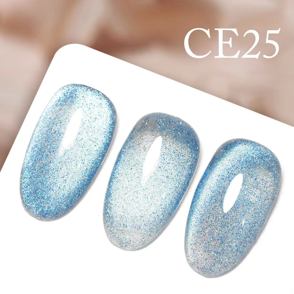 CANNI New 18ml Long Wear No-wipe Bright Topcoat Peeloff Base coat 5g Crystal Magnetic Cat Eye Gel Sparkling Glitter Varnishe