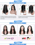 Deep Wave 13x6 13x4 HD Lace Frontal Wig Invisible Strap 360 Full Lace Glueless Wig Highlight 30 Inch Lace Front Human Hair Wigs