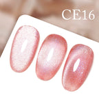 CANNI New 18ml Long Wear No-wipe Bright Topcoat Peeloff Base coat 5g Crystal Magnetic Cat Eye Gel Sparkling Glitter Varnishe