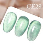 CANNI New 18ml Long Wear No-wipe Bright Topcoat Peeloff Base coat 5g Crystal Magnetic Cat Eye Gel Sparkling Glitter Varnishe