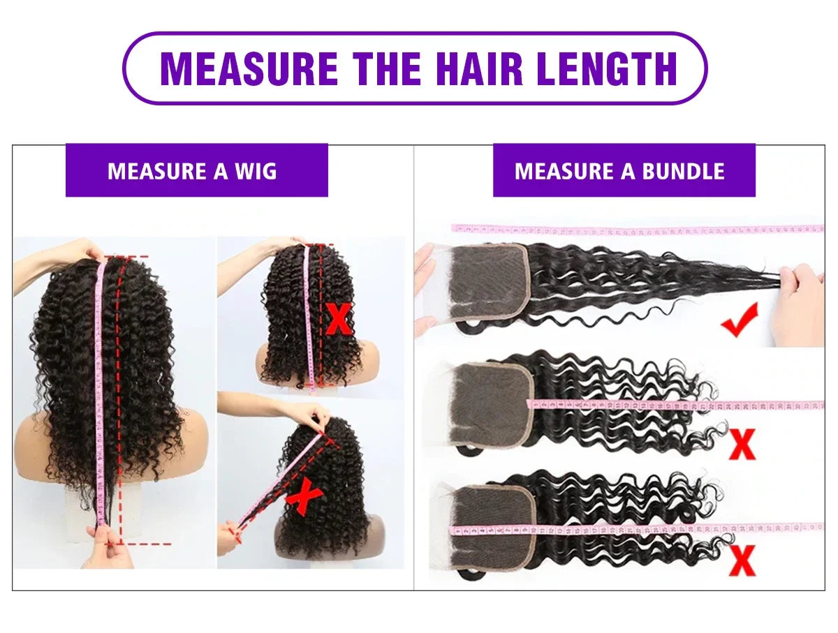 42 40 30Inch 300 Density 13x6 Hd Lace Frontal Wig Water Deep Wave Human Hair Wigs 100% Lace Curly Wigs For Black Women
