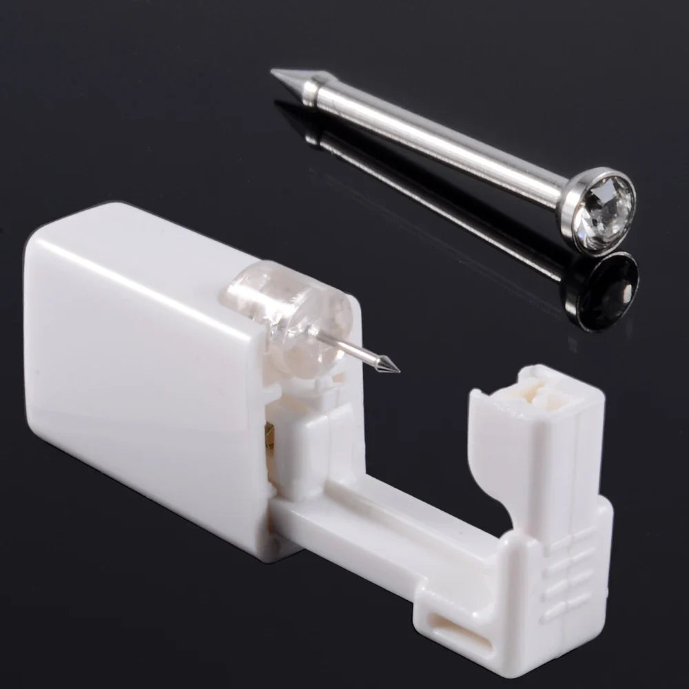 1 Unit Disposable Safe Sterile Piercing Unit For Gem Nose Studs Piercing Gun Piercer Tool Machine Kit Earring Studs Body Jewelry