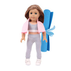 Ballet Yoga Training Suit Pajamas For American 18 Inch Girl Doll Clothes Accesories 43 cm Born Baby Items Our Generation Nenuco