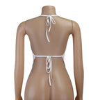 2023 Women Sexy Retro Crop Tops Purple Halter Backless Corset Tops Summer Sleeveless Tie Up Camisoles Wrap Bust Vest Y2k Clothes