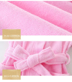 100% Cotton Toweling Terry Robe Kids Cartoon Robe Boy&Girls Hooded Robe Winter Warm Bathrobe Soft Sleeprobe Kids Casual Homewear