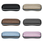 1 Pcs Zipper Closure Sunglasses Hard Box Eyewear Case Simple Style Portable EVA Reading Glasses Protective Box Unisex Travel