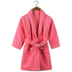 100% Cotton Toweling Terry Robe Kids Cartoon Robe Boy&Girls Hooded Robe Winter Warm Bathrobe Soft Sleeprobe Kids Casual Homewear