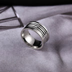 10MM Wide Trendy Stainless Steel Ring For Woman And Man