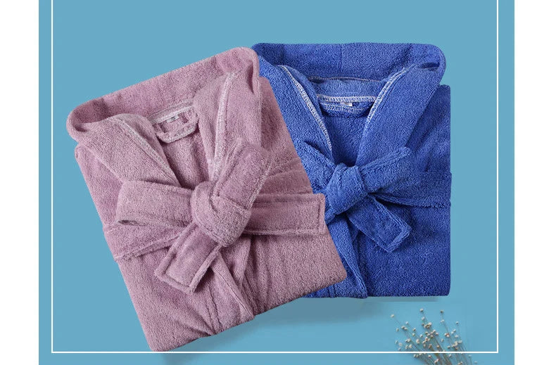 100% Cotton Toweling Terry Robe Kids Cartoon Robe Boy&Girls Hooded Robe Winter Warm Bathrobe Soft Sleeprobe Kids Casual Homewear