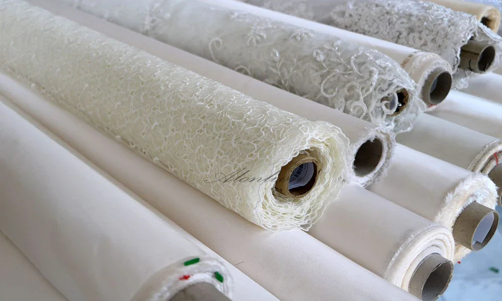 Alonlivn Luxurious Embroidery 2 In 1 Mermaid  Bridal Gown Beading Appliques Lace Off Shoulder Sleeves Sweetheart Wedding Dress