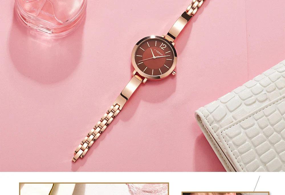 CURREN Watch For Women 9012 Top Brand Luxury Quartz Clock Casual Fashion Ladies Wristwatch Lady Clock Relogio Feminino