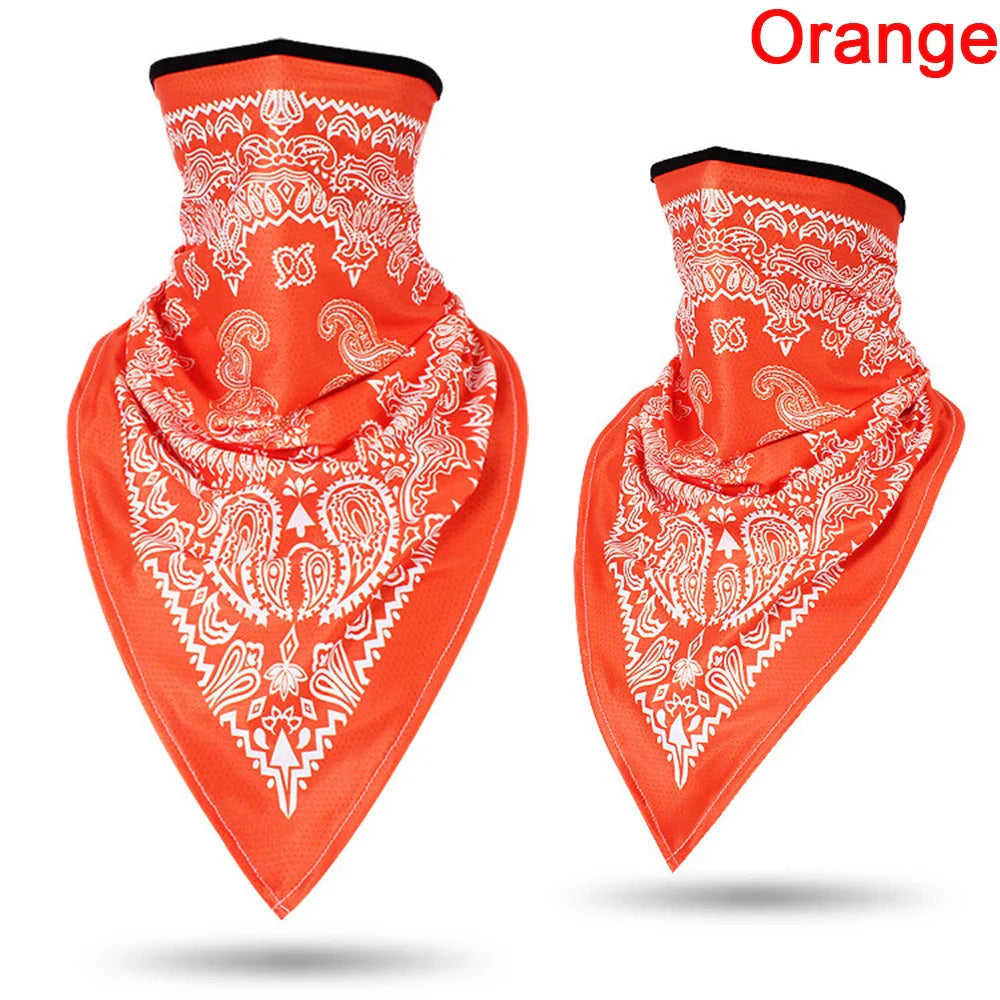 1PC Floral Print Multi-Function Scarf Neck Cover Face Mask Cycling Balaclava Bandana Scarf Cap Headwear Outdoor Sport Accessory