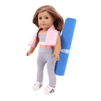 Ballet Yoga Training Suit Pajamas For American 18 Inch Girl Doll Clothes Accesories 43 cm Born Baby Items Our Generation Nenuco