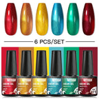 10PCS/Set Gel Nail Polish Set 125 Colors Glitter Semi Permanent Hybrid Gel Varnishes Base Top Coat Soak Off UV LED Nail Art Gel