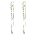 2020 NEW HOT SALE 100% Real 925 Sterling Silver Crystal Circle Earring For Women Making Jewelry Gift Wedding Party Engagement