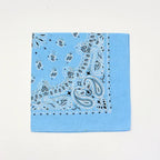 55CM Square Scarf  Women Spring Soft Color White Blue Purpel Khaki Paisley Cotton Headband Hip-hop Men Bandana