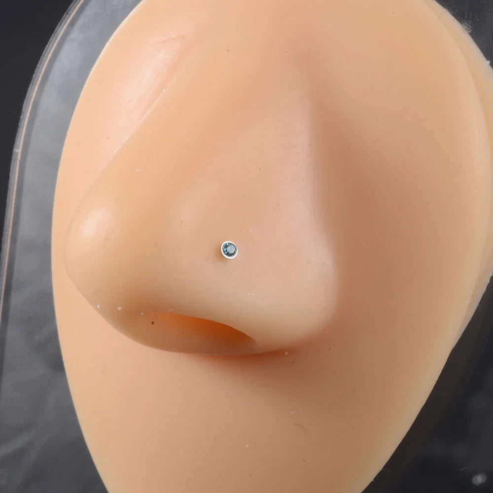 1 Unit Disposable Safe Sterile Piercing Unit For Gem Nose Studs Piercing Gun Piercer Tool Machine Kit Earring Studs Body Jewelry