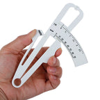 2Pcs/Set White PVC Body Fat Caliper Measure Tape Tester Fitness For Lose Weight For Body Building Portable Fitness Equipmnet