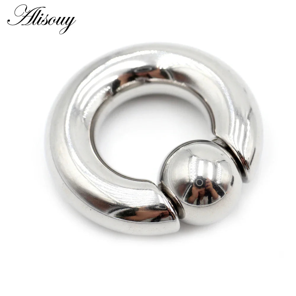 Alisouy 1pc Surgical Steel Captive Hoop Rings BCR Ring Eyebrow Ear Tragus Piercing Nose Closure Nipple Bar Lips Body Jewelry