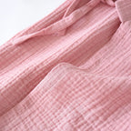 2025 Japanese Kimono Set 100%Cotton Pajamas Two-piece Couple Yukata Loose Men's And Women's Sweat Steaming Suit Home Service Set