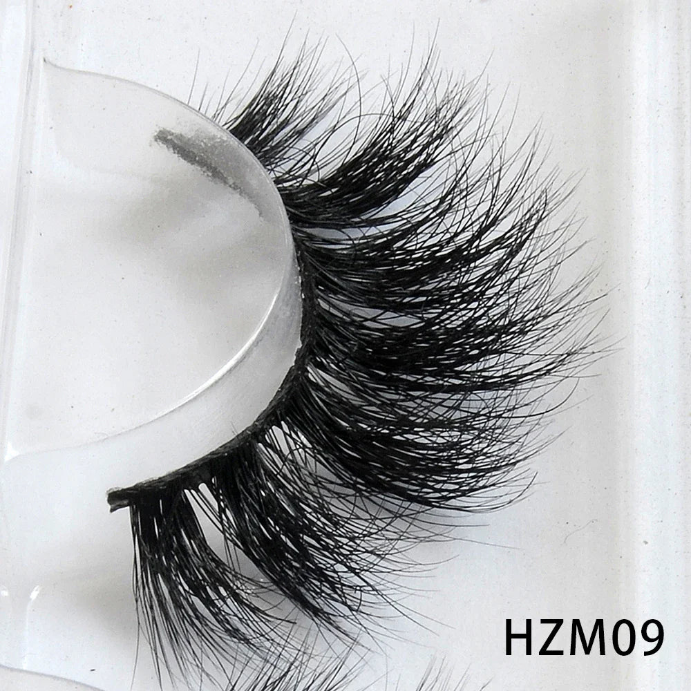 Dropshipping 15-18mm 3D Resuable Dramatic Wispy Mink Fake Eyelashes Makeup Strip False Lashes With Free Eyelash Packaging Boxes
