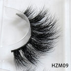 Dropshipping 15-18mm 3D Resuable Dramatic Wispy Mink Fake Eyelashes Makeup Strip False Lashes With Free Eyelash Packaging Boxes