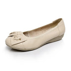 EOFK Women Ballet Flats Genuine Leather Shoes Spring Soft Casual Comfy Ballerina Flat Ladies Shallow Slip On Female Loafers