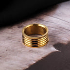 10MM Wide Trendy Stainless Steel Ring For Woman And Man