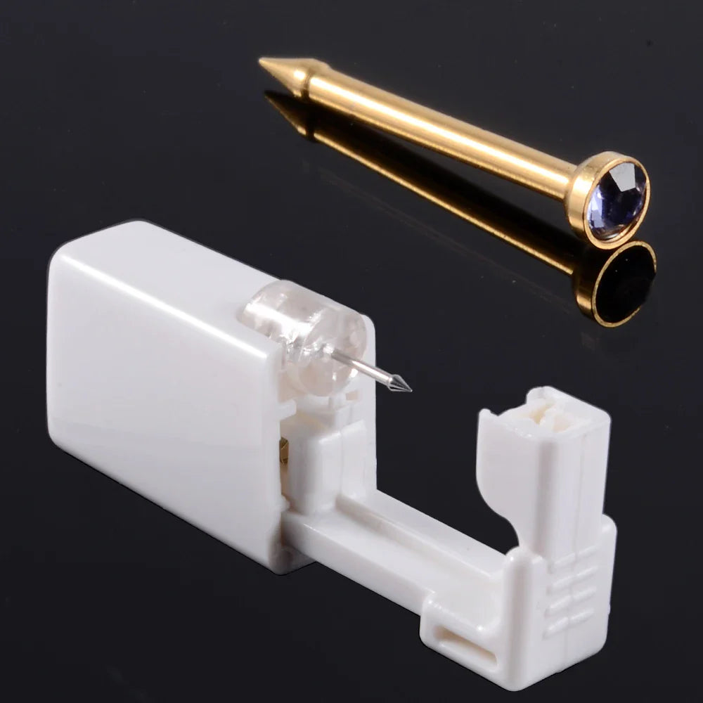 1 Unit Disposable Safe Sterile Piercing Unit For Gem Nose Studs Piercing Gun Piercer Tool Machine Kit Earring Studs Body Jewelry