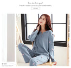 Big yards M-4XL v-neck long sleeve pajamas set for women floral print nightwear autumn cotton sleepwear nightie female pyjama