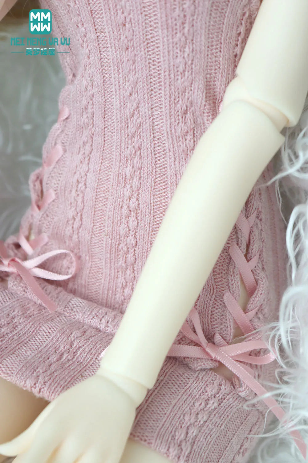 1/4 1/3 BJD clothes DD SD DDL MSD doll fashion hanging neck hanging neck sweater dress Arm sleeve