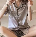 BPersonalised Satin Sleep Shorts Bridesmaid Pyjamas Set Matching Bridesmaid Proposal Gift Her For Women Silk Sleepwear Pajamas