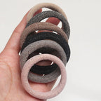 6PCS Women Glitter Hair Scrunchies Girls Elastic Hair Rubber Bands Hair Holder/Gum Hair Accessories Ponytail Hair Holders